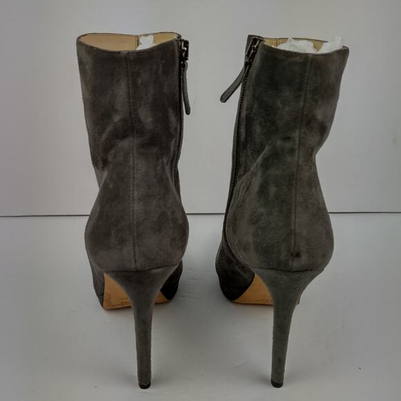 SAKS FIFTH AVENUE Suede Gray Boots Size 9 1/2 - Picture 10 of 16